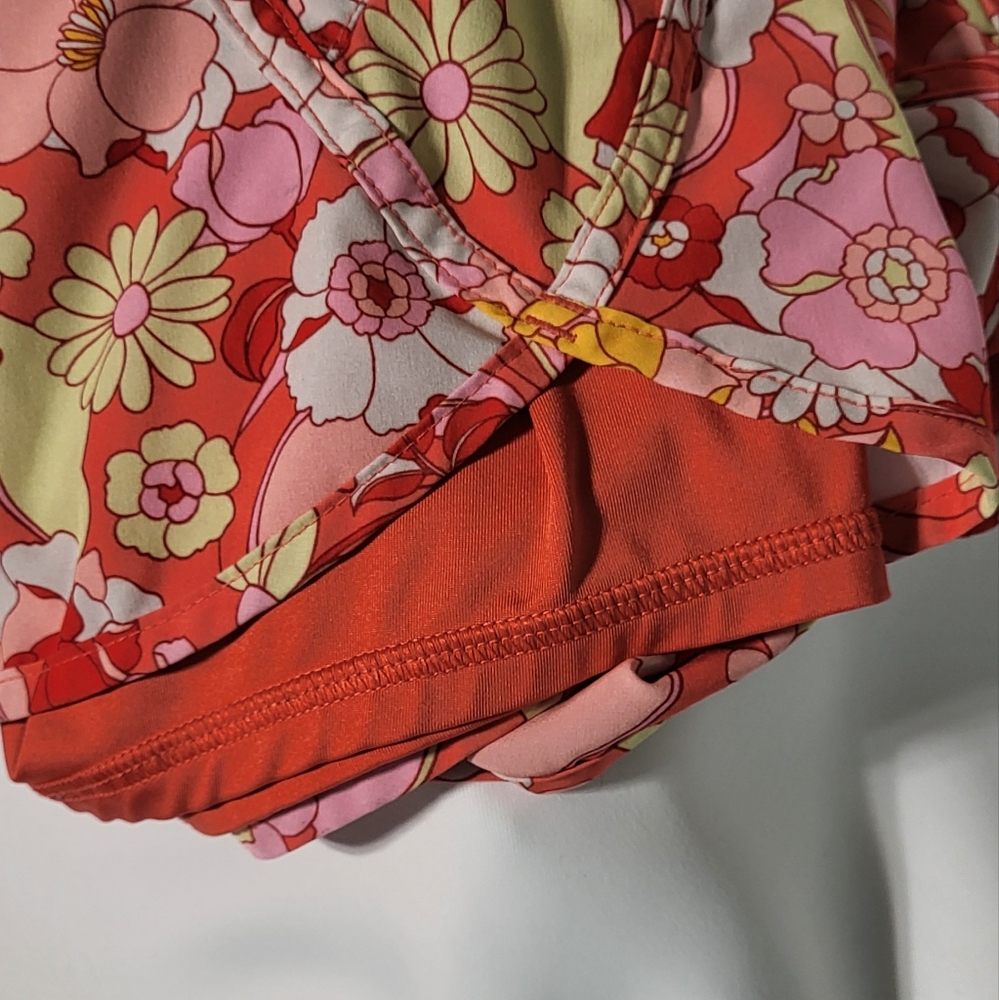 Avia Women's Multi-Colored Floral Lined Athletic Shorts Size Medium (8-10) EUC - Picture 8 of 13